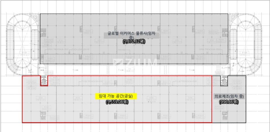 인천 영종구 운북동 창고제1동,경비제2동,경비제3동,기계,전기실제7,쓰레기처리장제6,휴게제4동,휴게제5동동 인천 영종구 운북동 5,559평 물류센터 임대 | 대로변 · 트레일러 진입 월세 매물번호 10691 사진 8