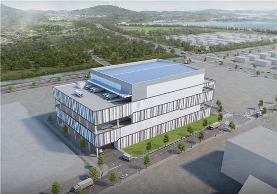 부산 강서구 미음동 1,279평 물류센터 임대 | 대로변 · 트레일러 진입 외관 사진